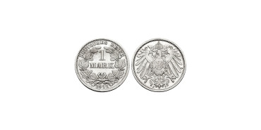 GERMANY EMPIRE - K-014 - 1 Mark 1911 J - MBC+