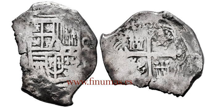 CyXXMQ6.- 8 REALES MACUQUINOS FELIPE IV MEXICO