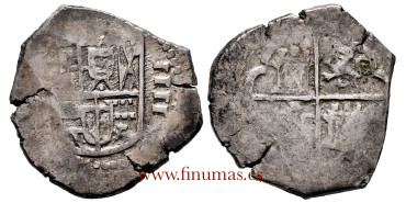 CyXXMQ9.- 4 REALES MACUQUINOS Felipe III TOLEDO?