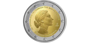 2 EUROS Conmemorativos GRECIA 2023 "Maria Callas"