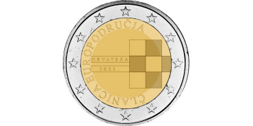 2 Commemorative Euro Croatia 2023 "Euro Introduction" COINCARD