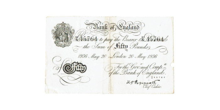 GREAT BRITAIN B-335.- 5 POUNDS 1936 OPERATION BERNHARD - MBC