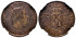 Cy16539H.- CARLOS VII 5 Centimos 1875 Belgica. Oñate. NGC- AU58