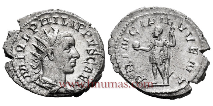 FILIPO II  DENARIO ANTONINIANO  246 d.C  