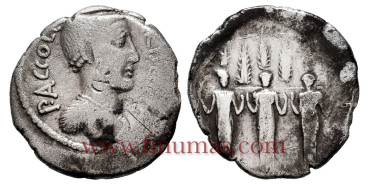 REPUBLICA - P. ACCOLEIUS. DENARIO 41 a.C.