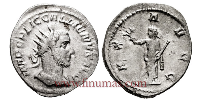 GALIENO DENARIO ANTONINIANO 253/255 d.C.  ROMA