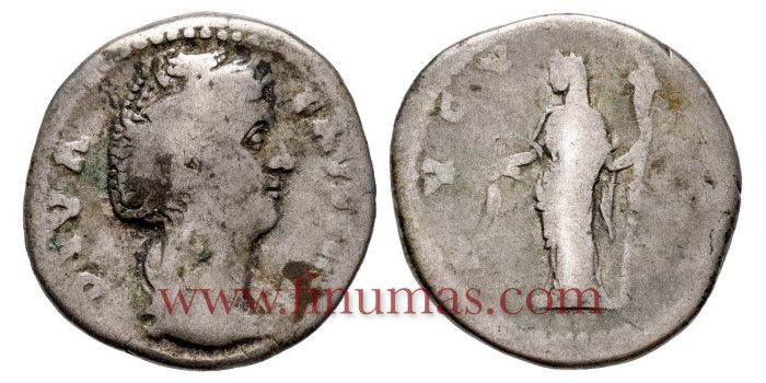 FAUSTINA LA MAYOR  DENARIO POSTUMO 141/147 d.C