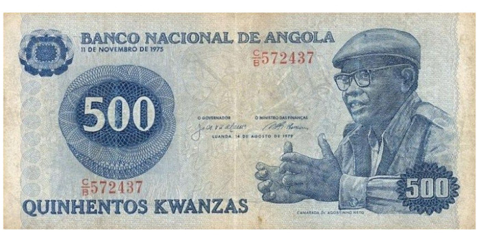 ANGOLA B-116 - 500 KWANZAS 1979 - BC