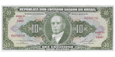 BRASIL B-159 - 10 Cruzeiros 1953/60 - SC