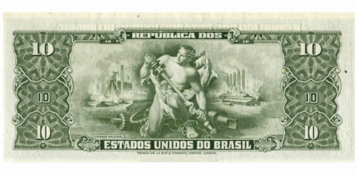 BRASIL B-159 - 10 Cruzeiros 1953/60 - SC