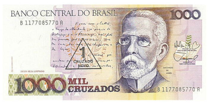 BRASIL B-216 - 1 sobre 1000 Cruzados  - SC