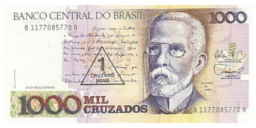 BRASIL B-216 - 1 sobre 1000 Cruzados  - SC