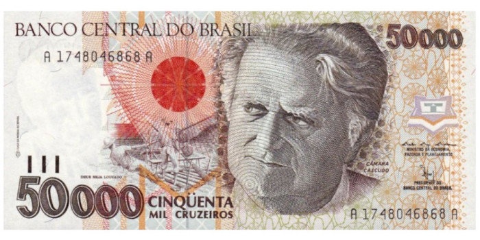 BRASIL B-234 - 50.000 Cruzados 1991/92  - SC