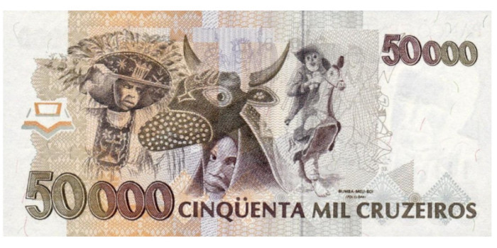 BRASIL B-234 - 50.000 Cruzados 1991/92  - SC