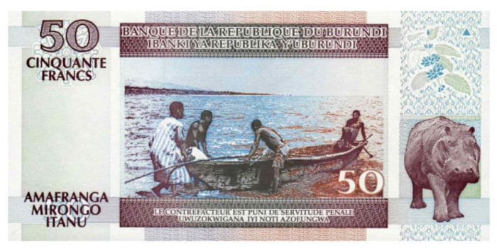 BURUNDI B-036 - 50 Francos 2007 - SC