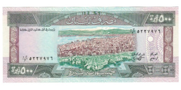 LIBANO B-068 - 500 Livres 1988 - SC