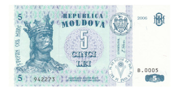 MOLDOVIA B-009 - 5 LEU 2009 - SC 