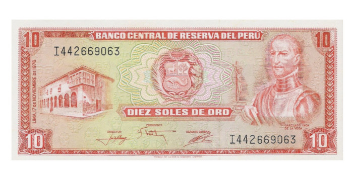 PERU B-112 - 10 Soles 1976 - SC