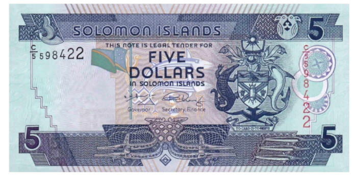 SALOMON - ISLAS B-026 - 5 Dollar 2018 - SC