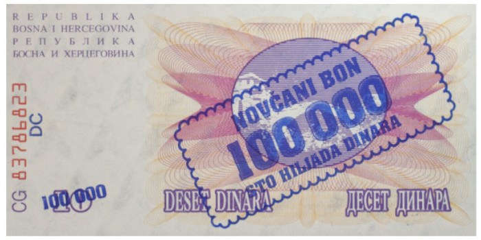 BOSNIA HERCEGOVINA B-034 - 100.000 Dinara 1993 - SC