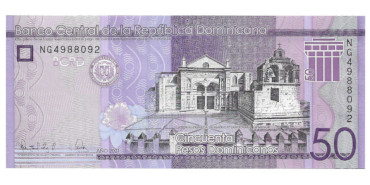 DOMINICANA -REPUBLICA B-189 - 50 Pesos 2021 - SC