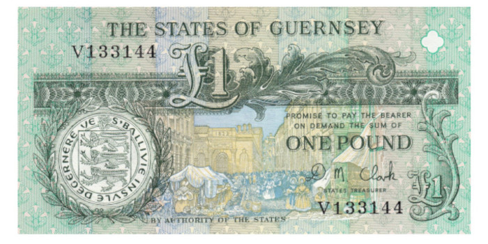 GUERNESEY B-052 - 1 Pound n/d - SC