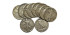 ESTADOS UNIDOS - K-142L - LOTE 10 x 1/2 DÓLAR - PLATA