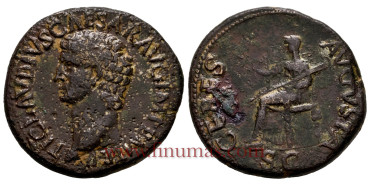 CLAUDIO I  41-50 d.C. Dupondio - MBC.