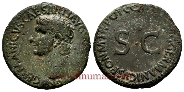 GERMANICO. AS ROMA 37/38 d.C. (Caligula) - MBC