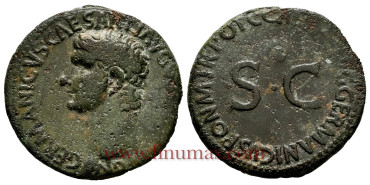 GERMANIC. AS ROMA 37/38 d.C. (Caligula) - MBC