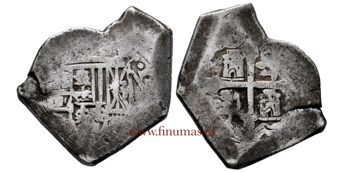 Cy08830.- Felipe V 8 Reales MEXICO MACUQUINA.- SILVER