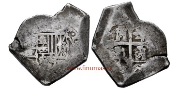 Cy08830.- Felipe V 8 Reales MEXICO MACUQUINA.- SILVER