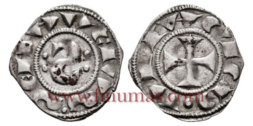 ITALY - SIENA REPUBLIC - K-002x.- 1 DENARO 1189/1390. MBC+