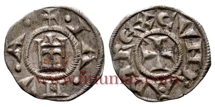 ITALIA - GENOVA  REPUBLICA - K-003x.- 1 DENARO 1139/1339. MBC+