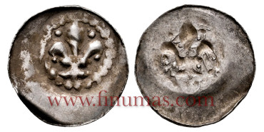 FRANCE - K-0001. Pfennig De Lis. Strasbourg. S.XIV - Silver