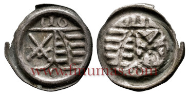 GERMANY STATES - SAXONY - K-002- 1 Pfennig 1507/1525 - Frederick III - SILVER