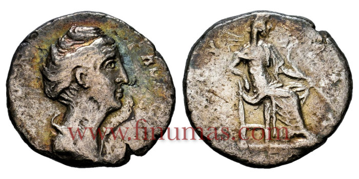 FAUSTINA LA MAYOR  DENARIO 141 d.C