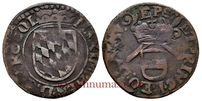 BELGIUM - STATES - LIEGE - K-072 1 Liard 1650-1660