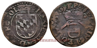 BELGIUM - STATES - LIEGE - K-072 1 Liard 1650-1660