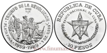 CUBA - K-024 - 10 Pesos 1998 - PROOF
