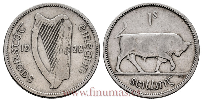 IRLANDA - K-006 - 1 Shilling 1928 - MBC-