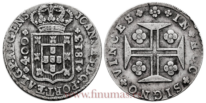 PORTUGAL - KM-331 - 400 Reis 1713 Joannes - MBC
