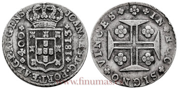 PORTUGAL - KM-331 - 400 Reis 1713 Joannes - MBC