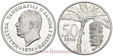 SAMOA - K-017 - 50 Sene 1974 -PROOF