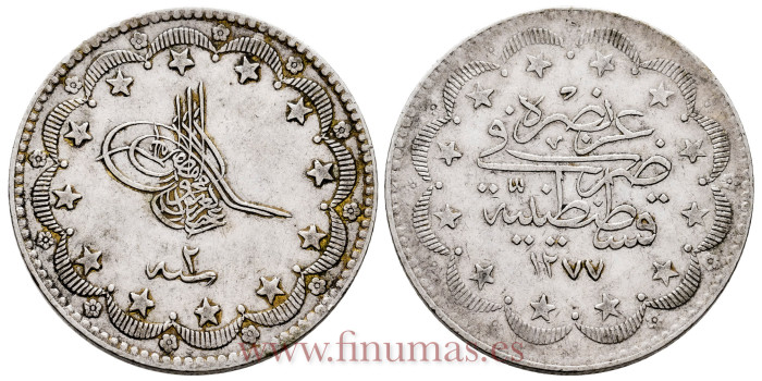 TURKIA - K-693 - 20 Kurush 1277 - EBC-