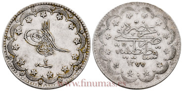 TURKIA - K-693 - 20 Kurush 1277 - EBC-