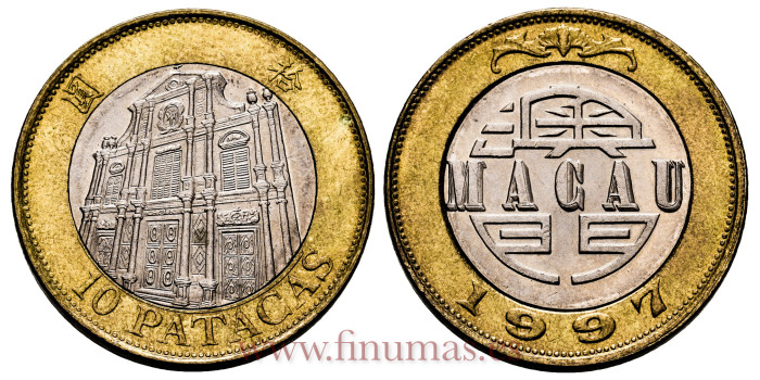 MACAO - K-083 - 10 Patacas 1997 - EBC