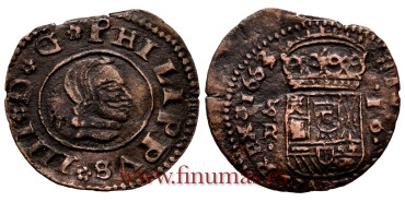 Cy05267.- FELIPE IV -  16 Maravedí 1663 Madrid Y. - RC