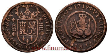 Cy07557.- FELIPE V - 4  Mravedis 1719 Segovia- MBC