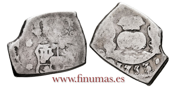 Cy09692.-FERNANDO VI - 2 Reales 1753 Guatemala J - 